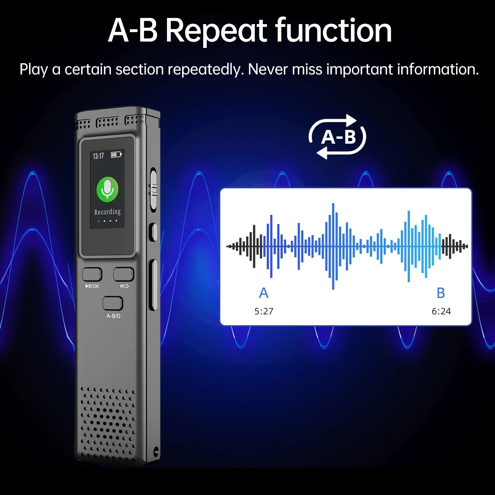 Digital Voice Recorder MP3 Player