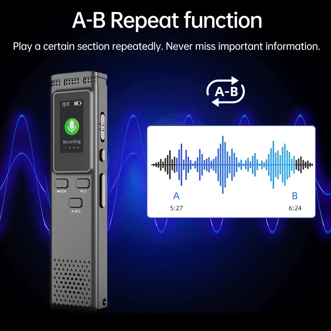 Digital Voice Recorder MP3 Player