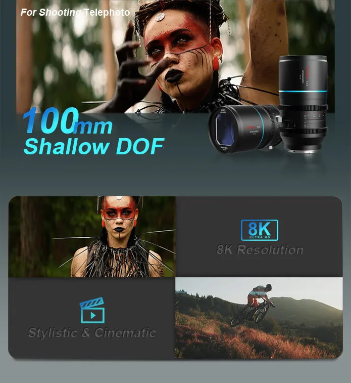 SIRUI Venus 1.6X Anamorphic Lens T2.9 – RF/E/Z/L Mount