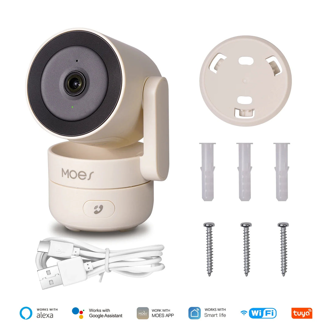 MOES Tuya Wi-Fi 6 Indoor 4MP HD Smart Security Camera