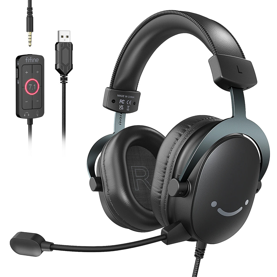FIFINE Mixer-H9 Gaming Headset – 7.1 Surround Sound