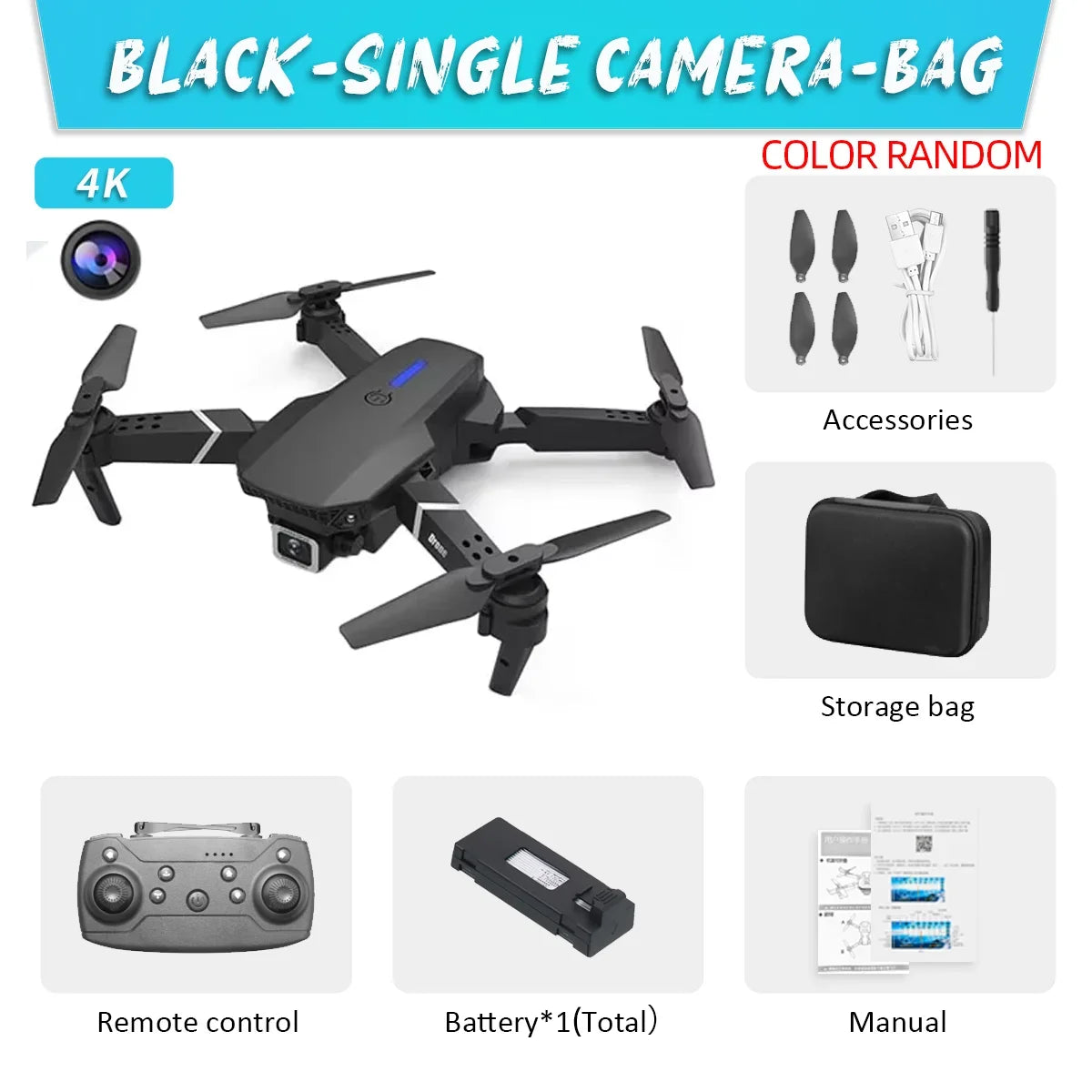 2024 E88 Pro Foldable FPV Drone with 4K Camera