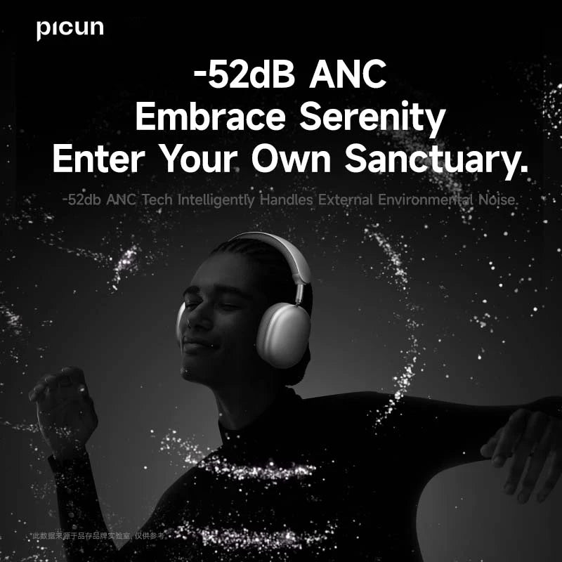 Picun F8 Pro ANC Wireless Headphones with 3D Audio