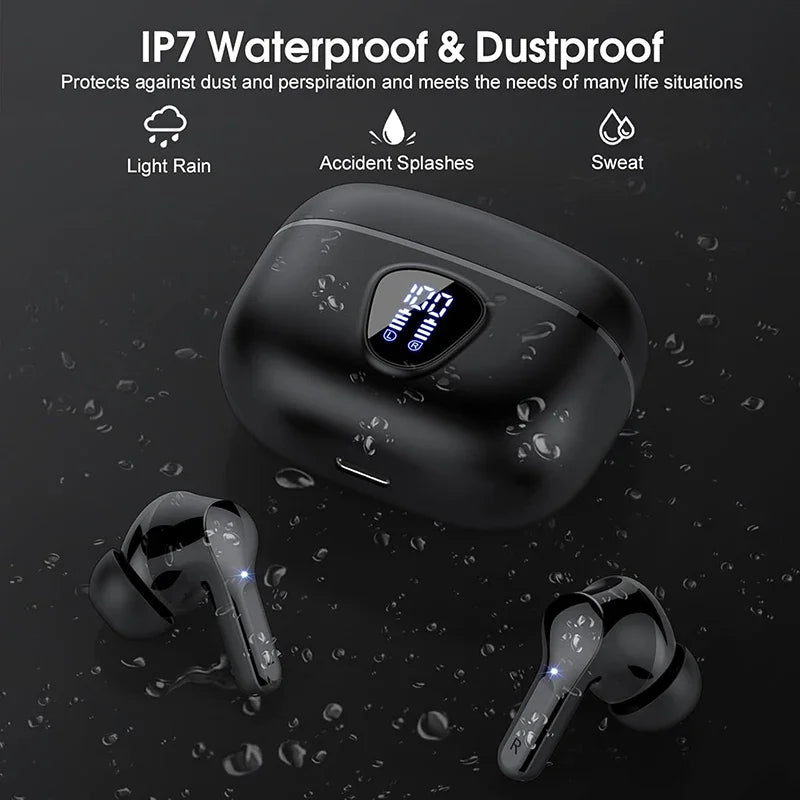 Wireless HiFi Earbuds BT5.3 with ENC & LED Display