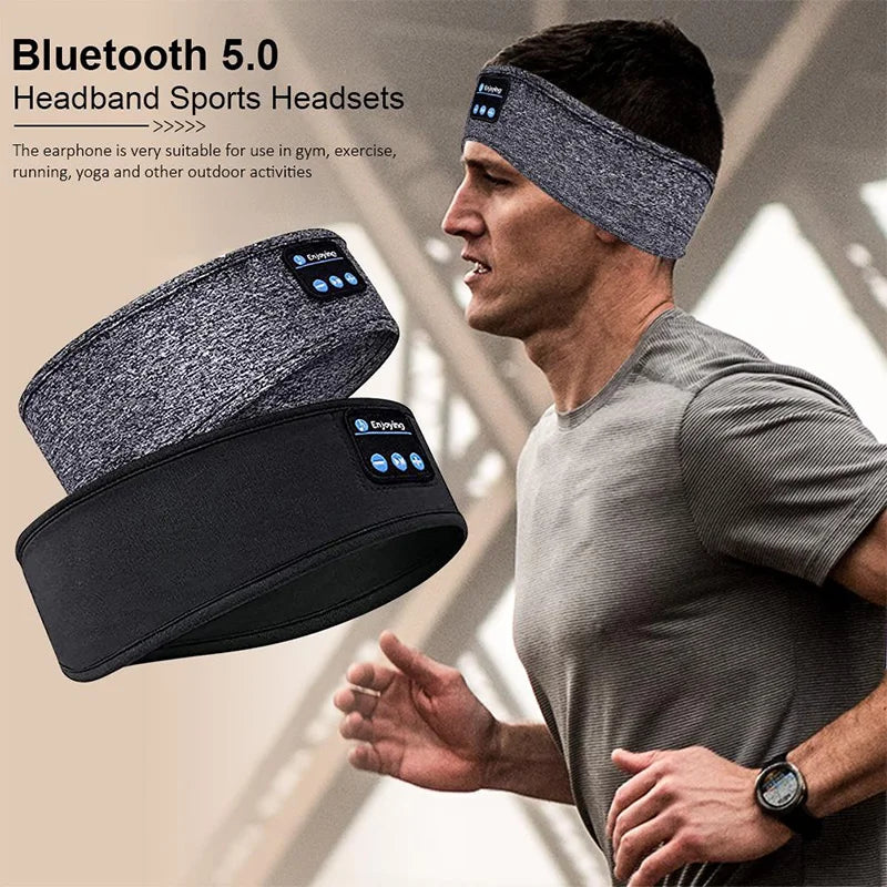 Bluetooth Sports Sleeping Headband Earphones