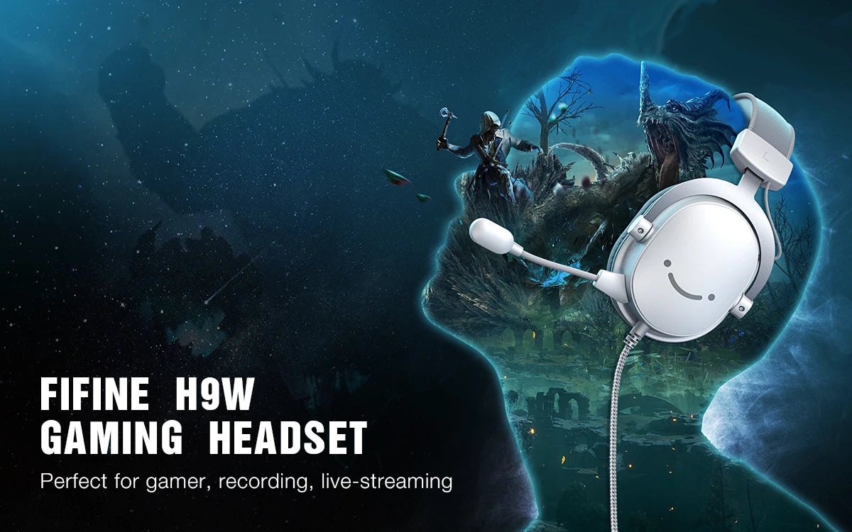 FIFINE Ampligame H9W Gaming Headset – 7.1 Surround