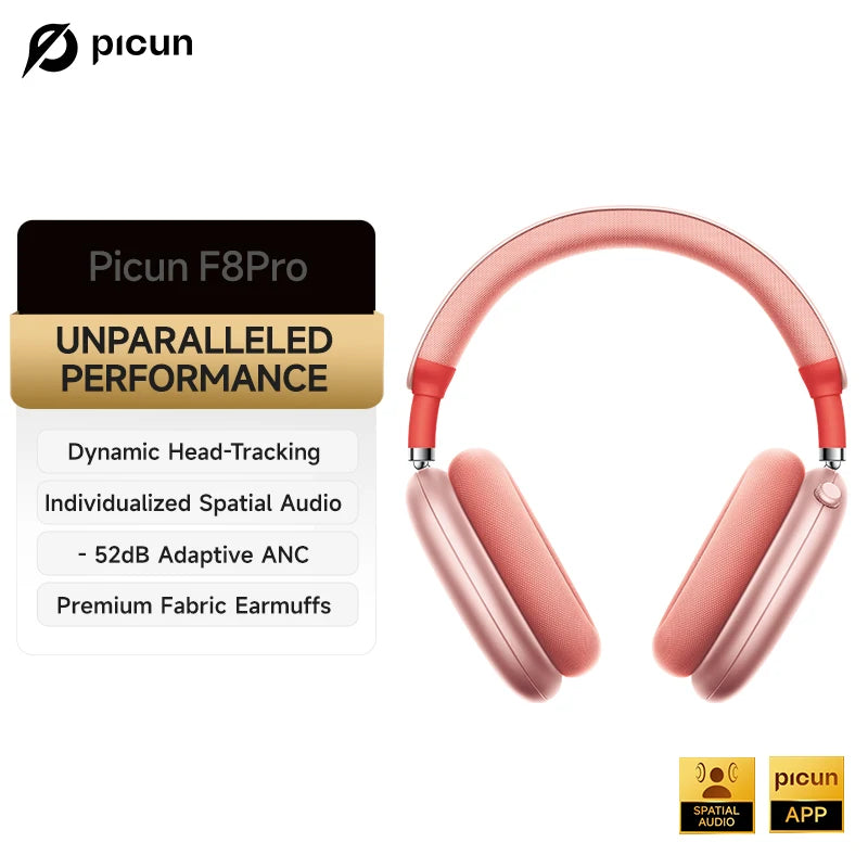 Picun F8 Pro ANC Wireless Headphones with 3D Audio