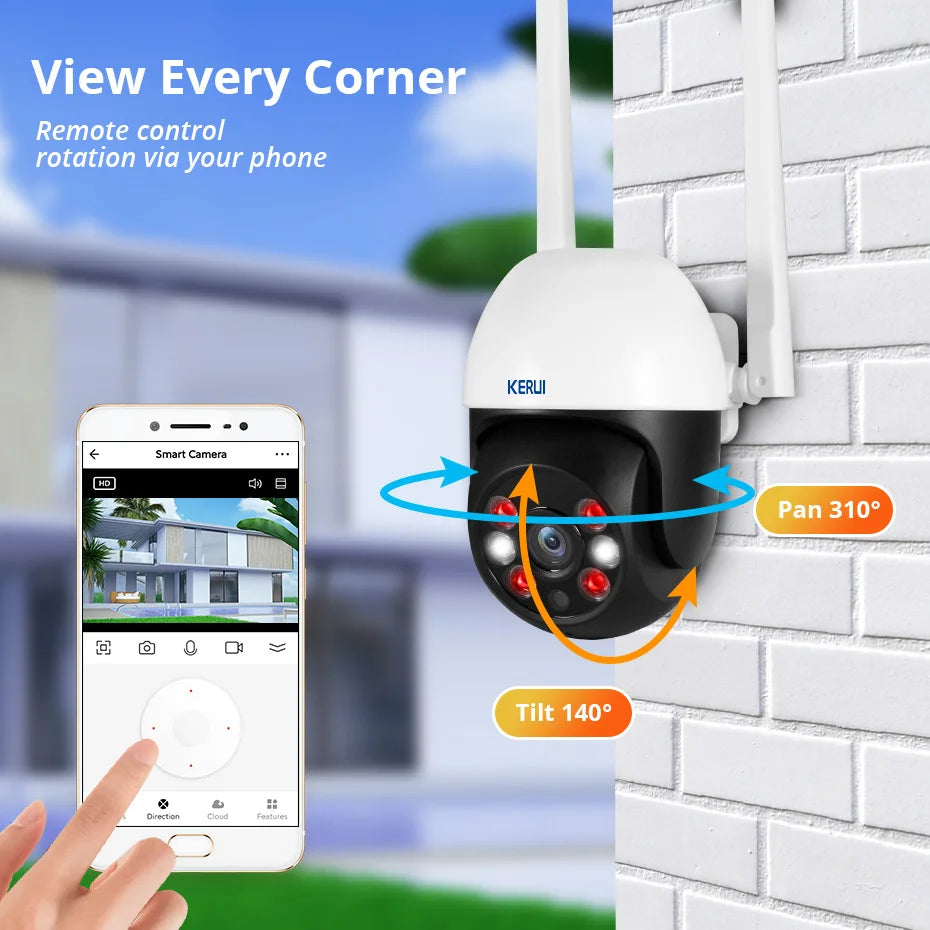 KERUI 4K/5K PTZ WiFi Smart Security Camera