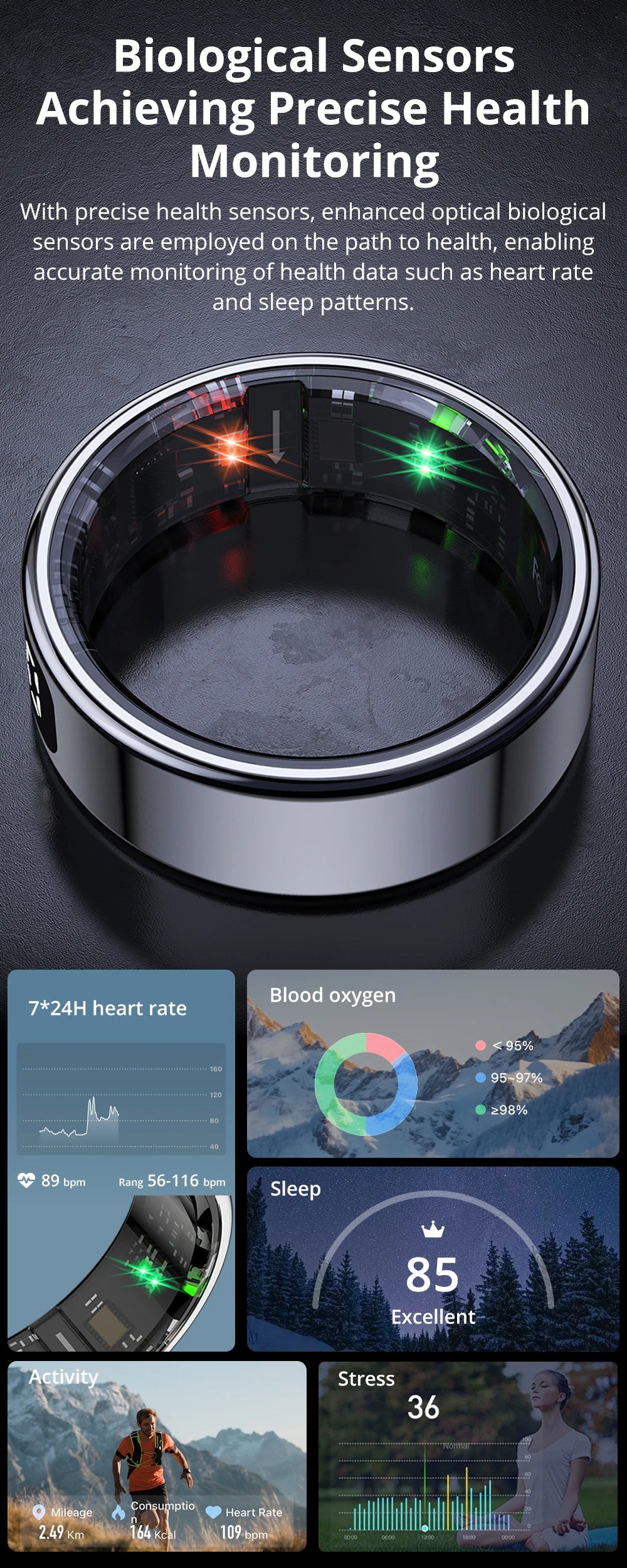 COLMI R12 Smart Ring with Touch Display – 2025