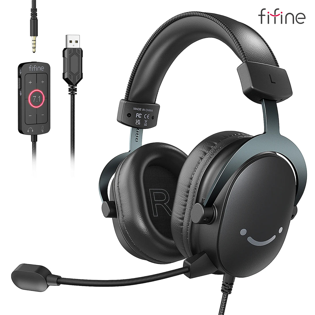 FIFINE Mixer-H9 Gaming Headset – 7.1 Surround Sound