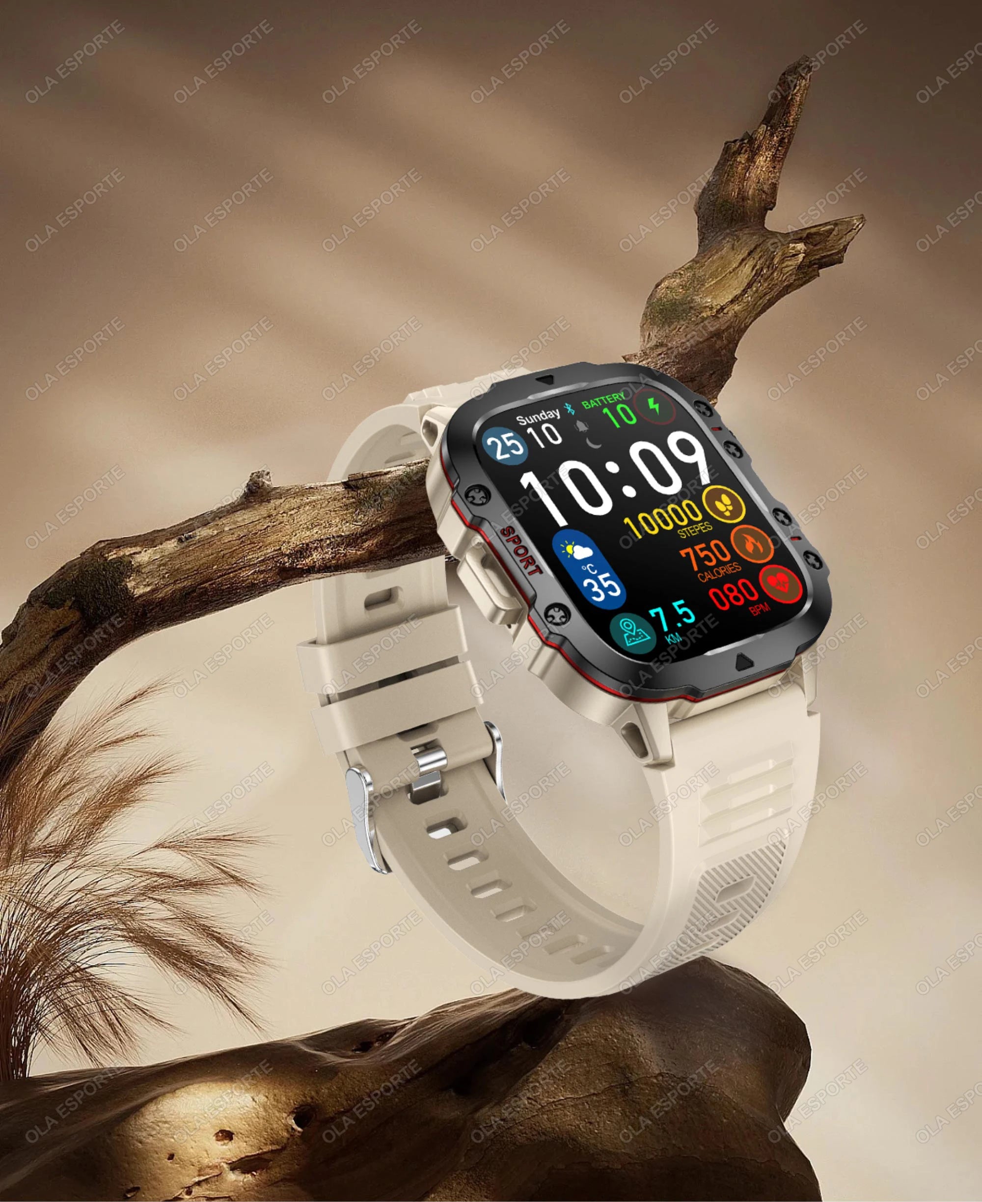 2025 Rugged Military GPS Smartwatch