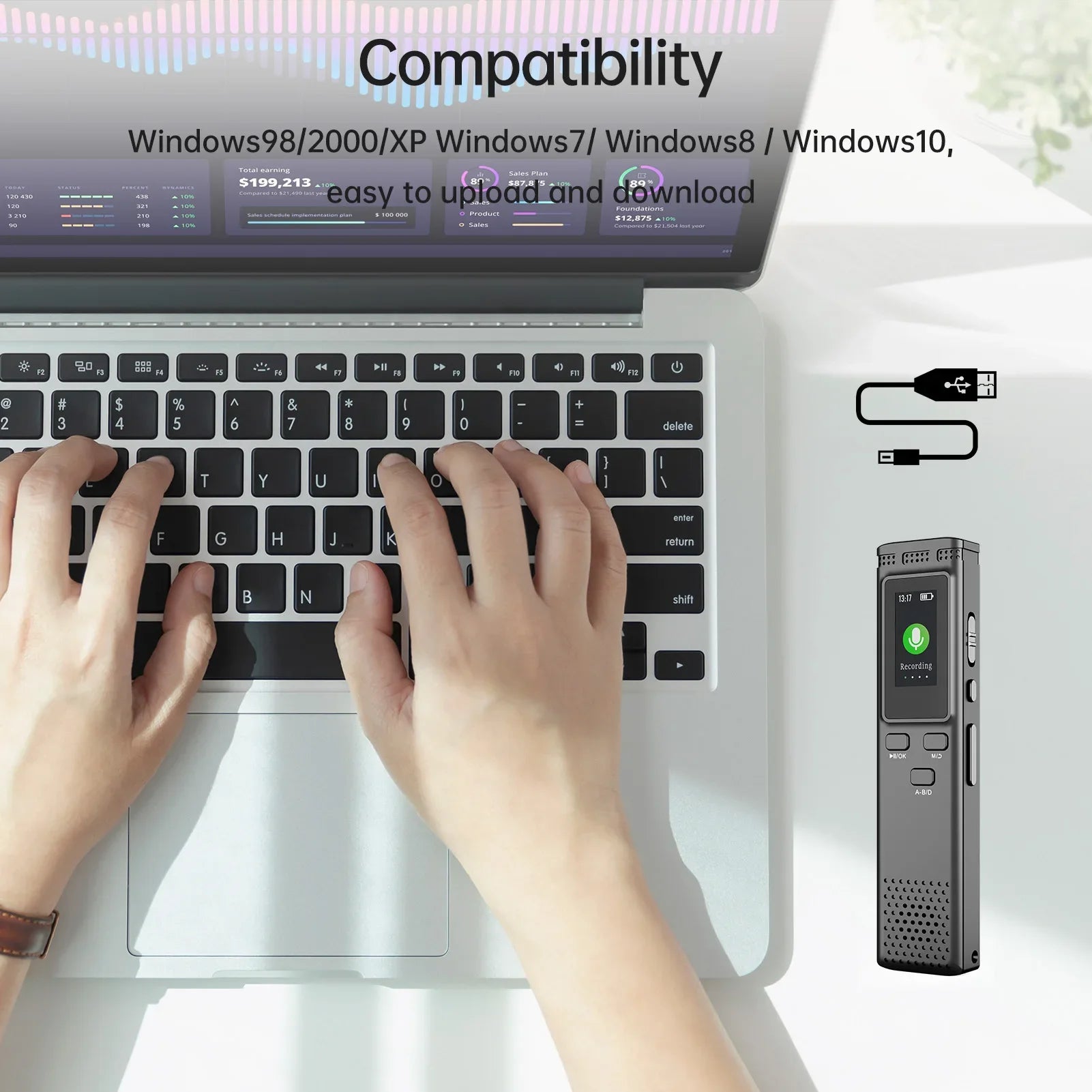 Digital Voice Recorder MP3 Player