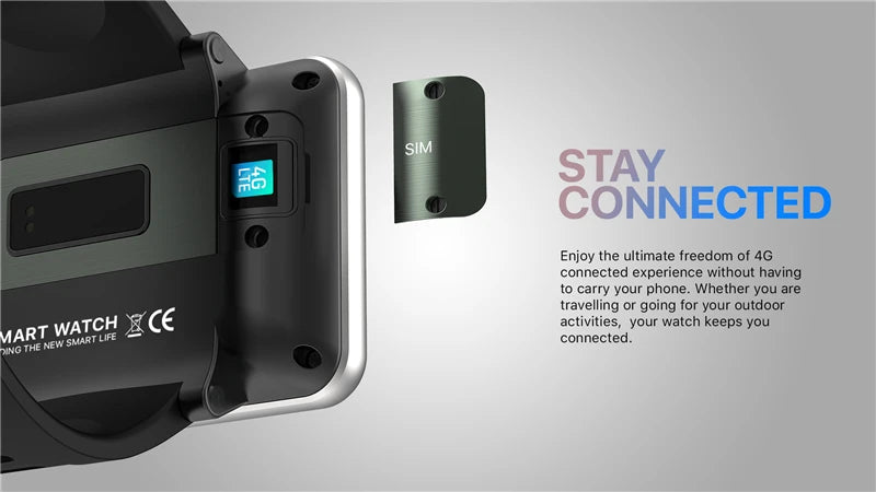 DM100 4G Smartwatch Phone with 2.86" Display – 3GB+32GB