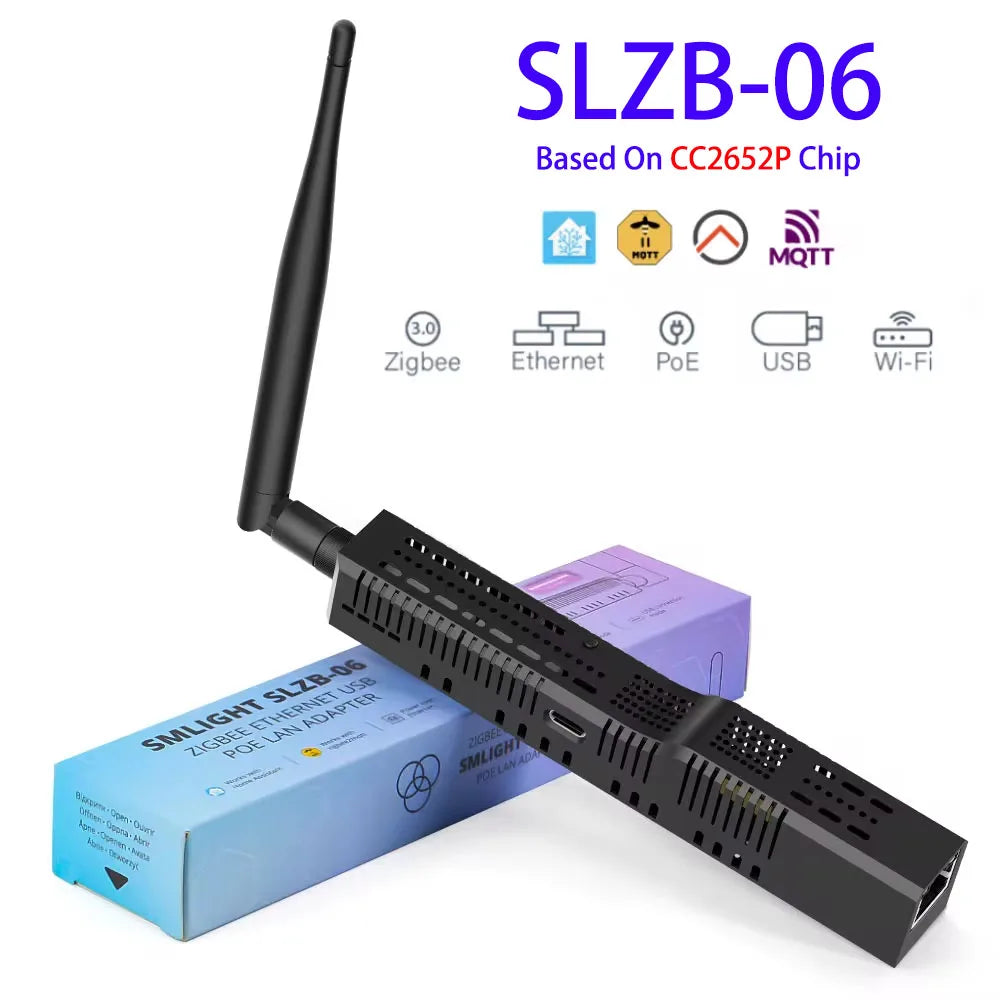 SMLIGHT SLZB-06 Zigbee 3.0 Gateway – Ethernet/USB/WiFi with PoE