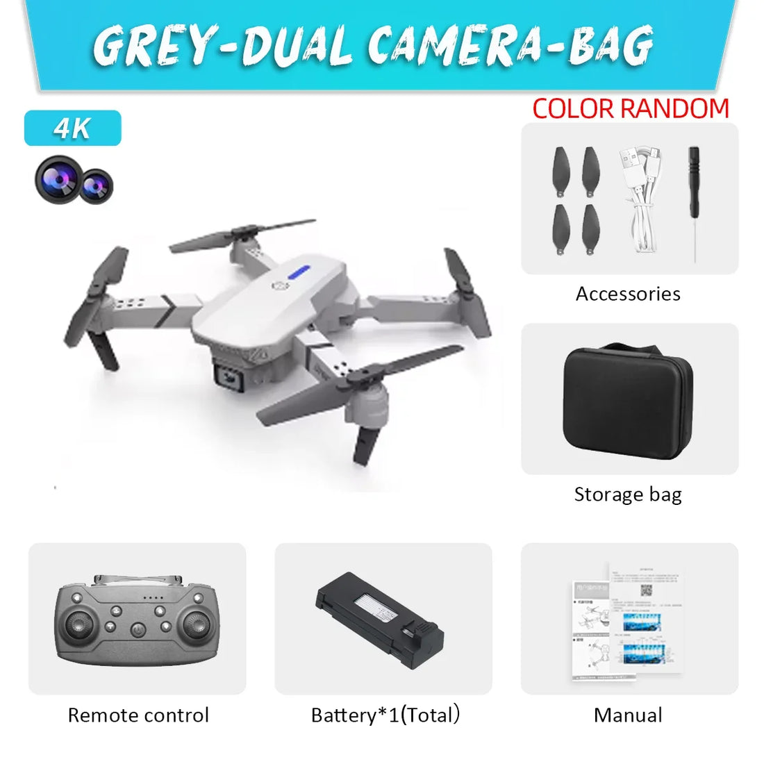 2024 E88 Pro Foldable FPV Drone with 4K Camera