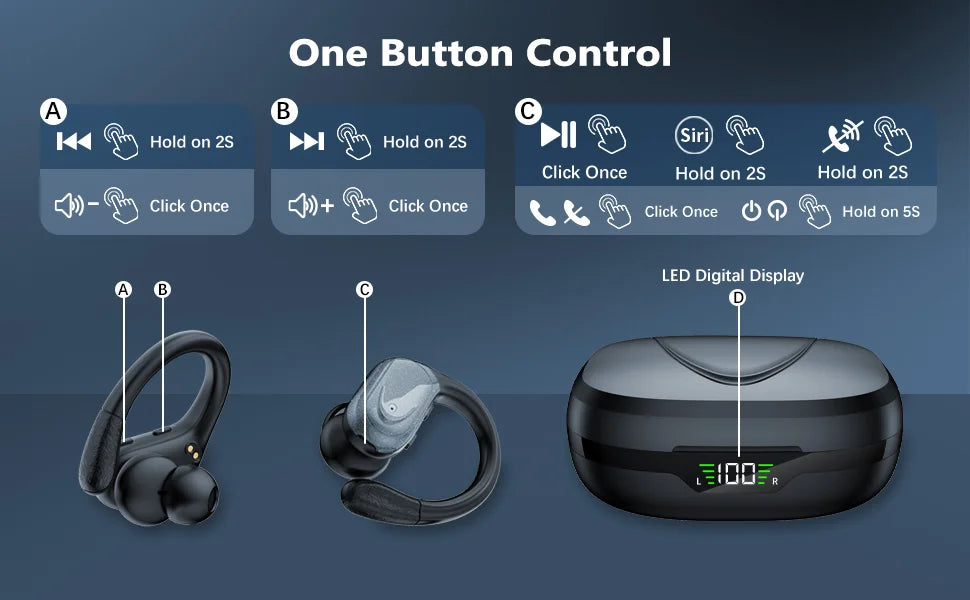 YJ006 Bluetooth Smart Audio Glasses for Sports & Driving