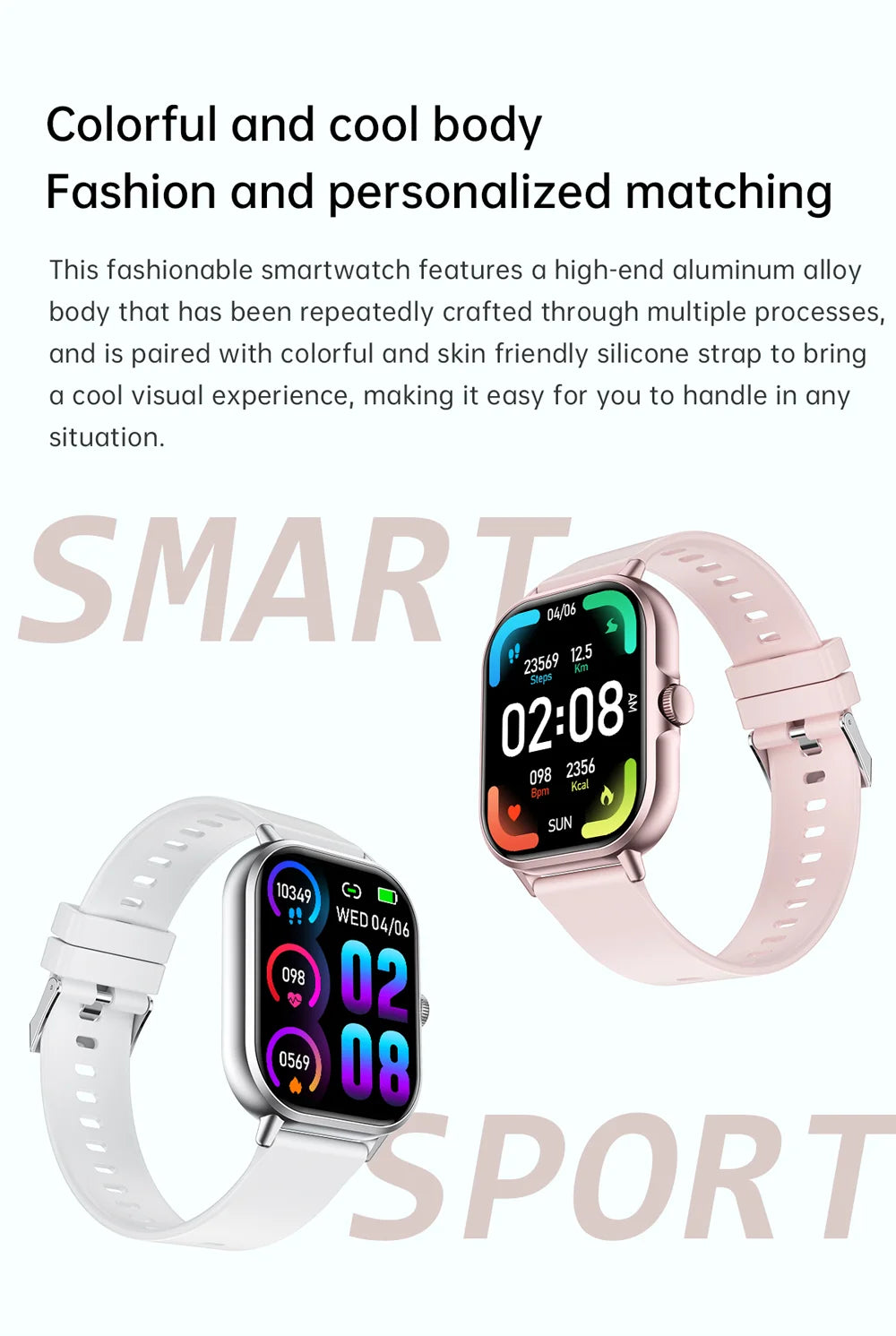 2025 2.01" Smartwatch with Bluetooth & Fitness