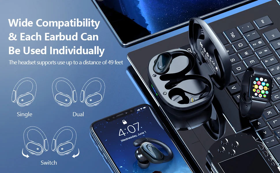 YJ006 Bluetooth Smart Audio Glasses for Sports & Driving