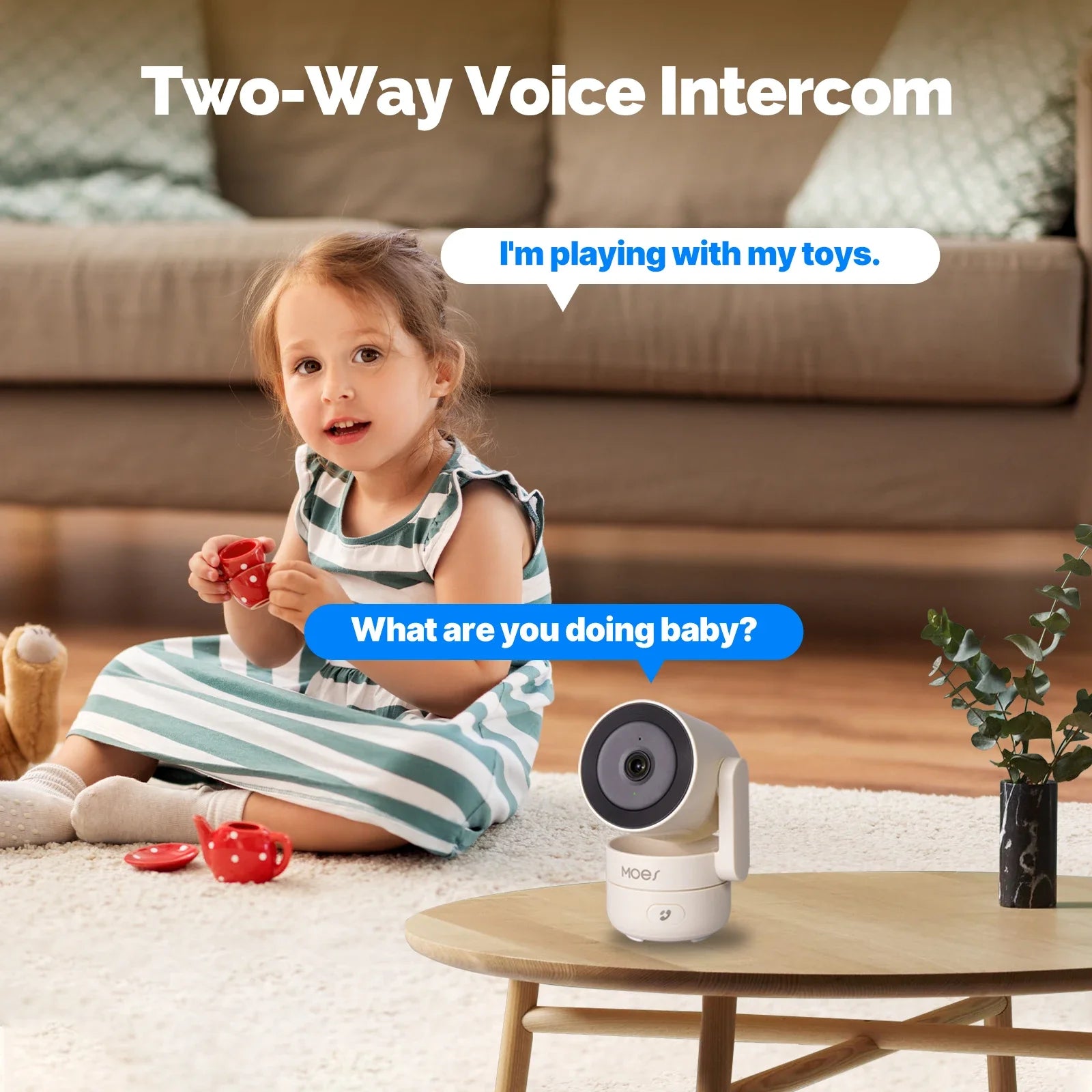 MOES Tuya Wi-Fi 6 Indoor 4MP HD Smart Security Camera