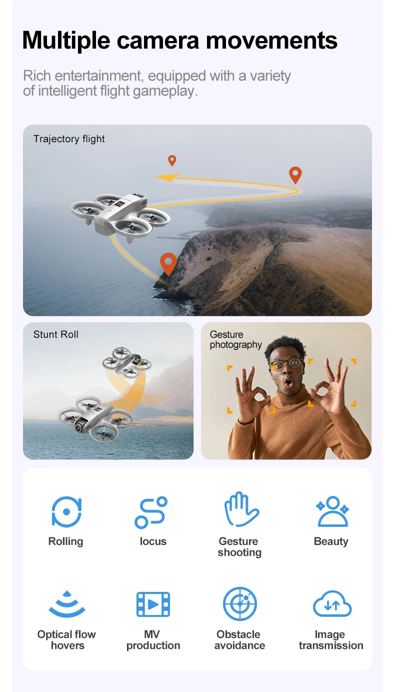 GT3 8K Dual-Camera GPS Drone – Foldable FPV Quadcopter