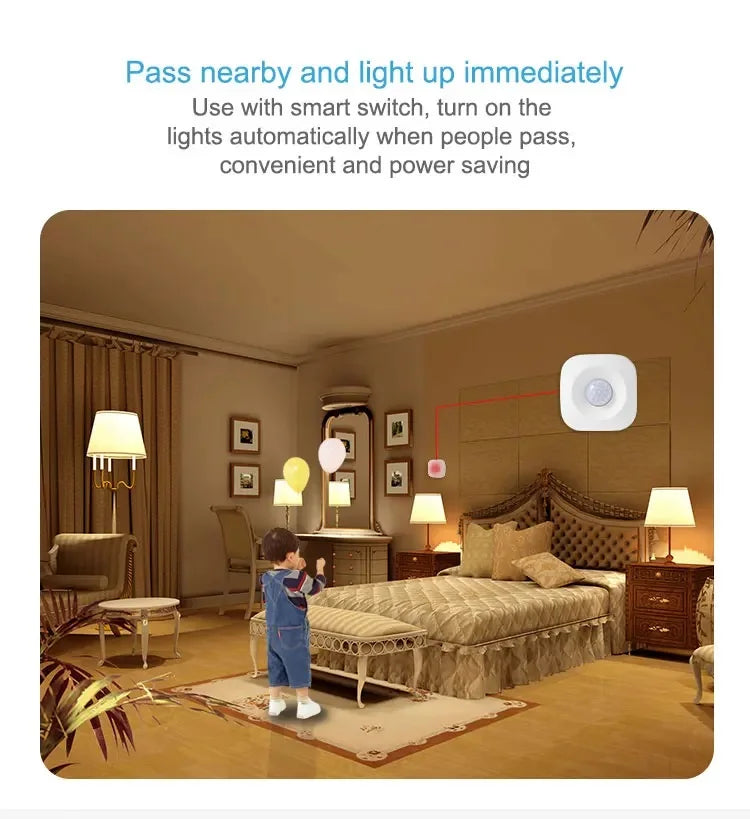 Tuya ZigBee/WiFi Smart PIR Motion Sensor