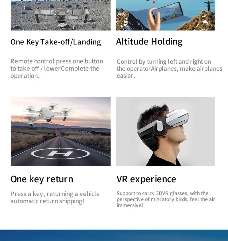 2024 E88 Pro Foldable FPV Drone with 4K Camera