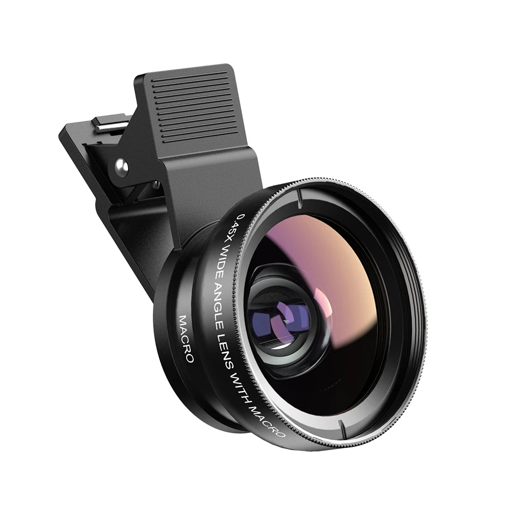 APEXEL Phone Lens Kit: Wide Angle & Macro