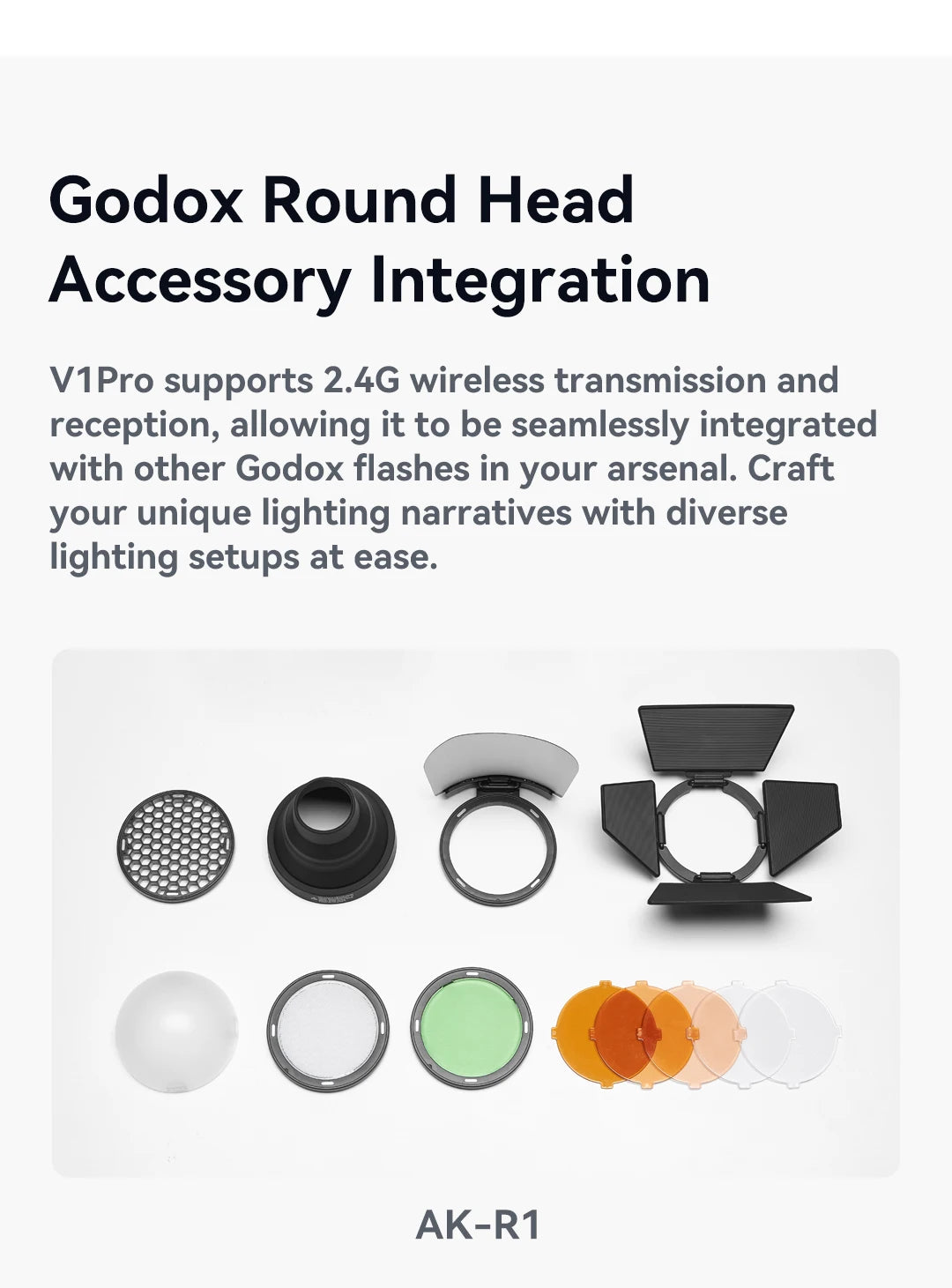 Godox V1 Pro TTL Round Head Camera Flash