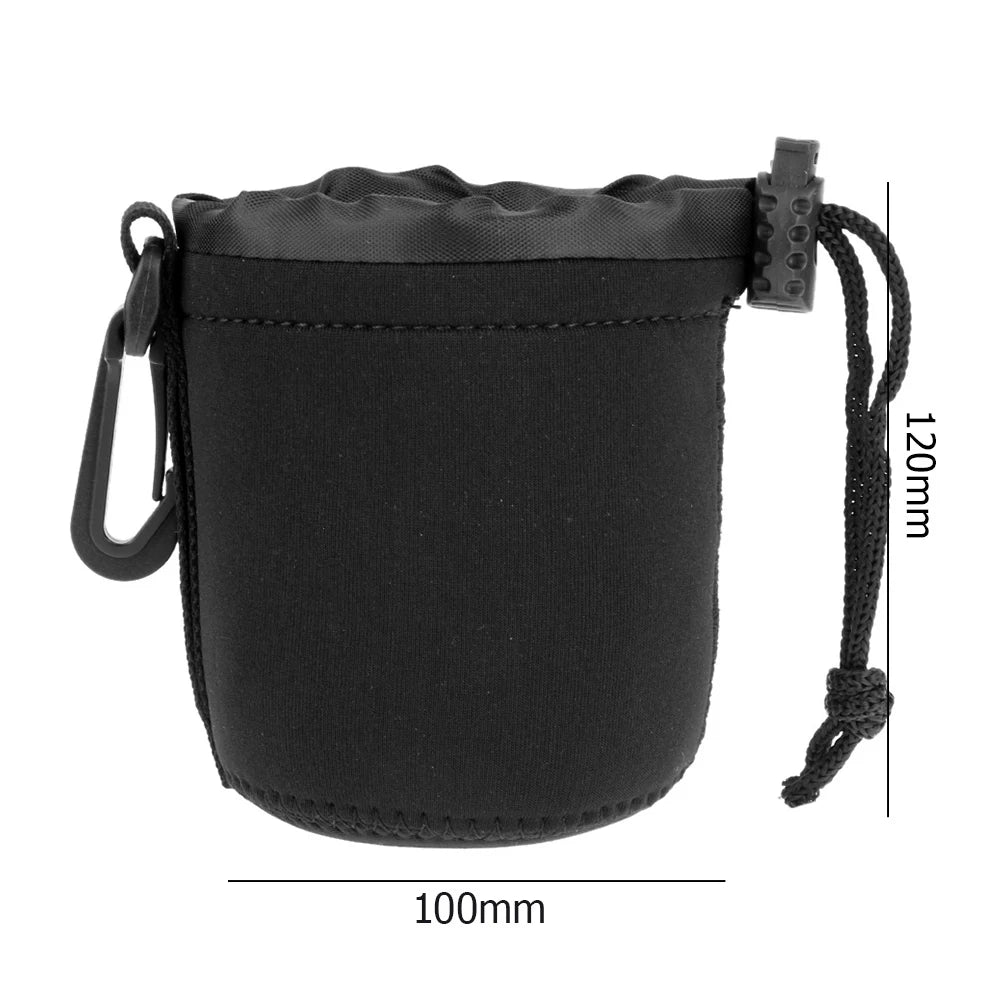 Neoprene Waterproof Camera Lens Pouch – Fits Most DSLR Lenses