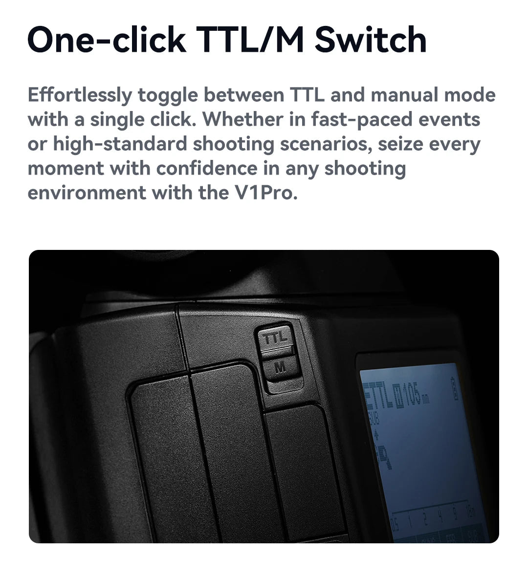 Godox V1 Pro TTL Round Head Camera Flash