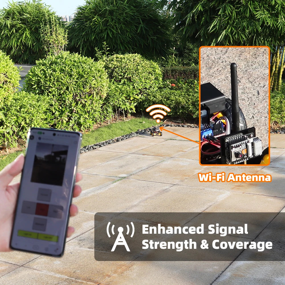 4WD ESP32 Smart Robot Car Kit with Camera & WiFi