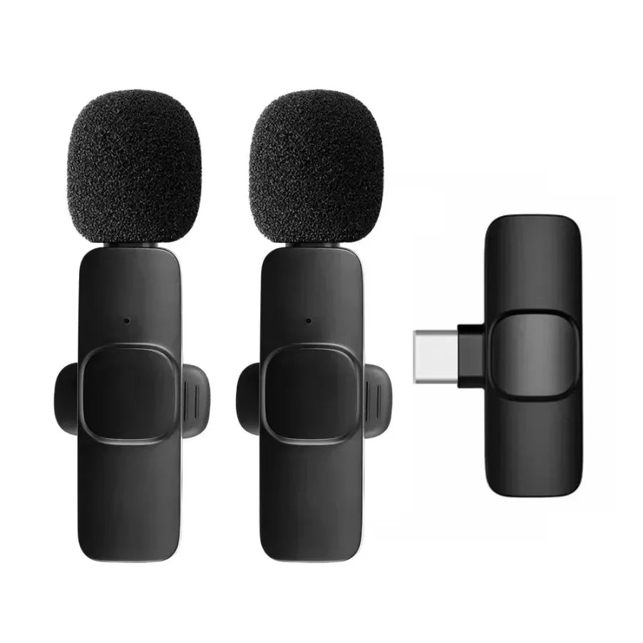 Portable Wireless Lavalier Microphone with Receiver