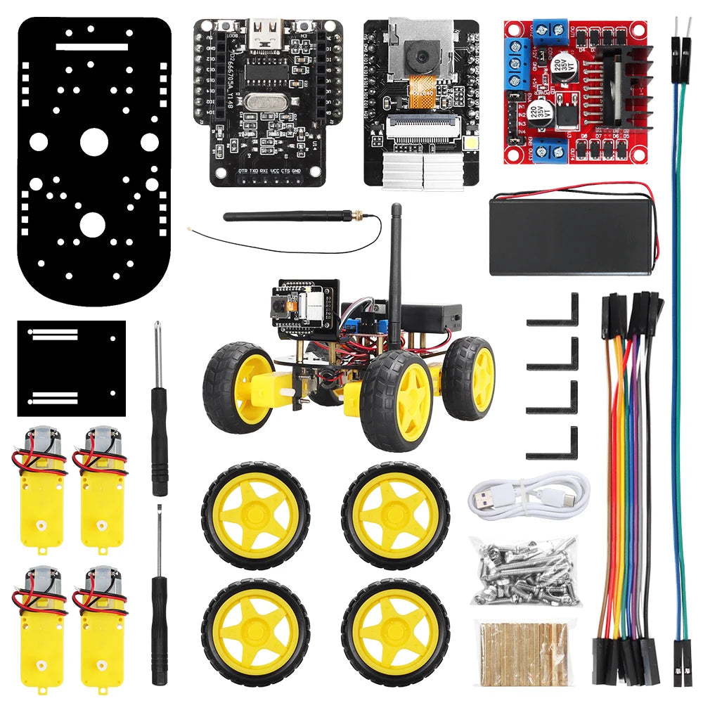 4WD ESP32 Smart Robot Car Kit with Camera & WiFi