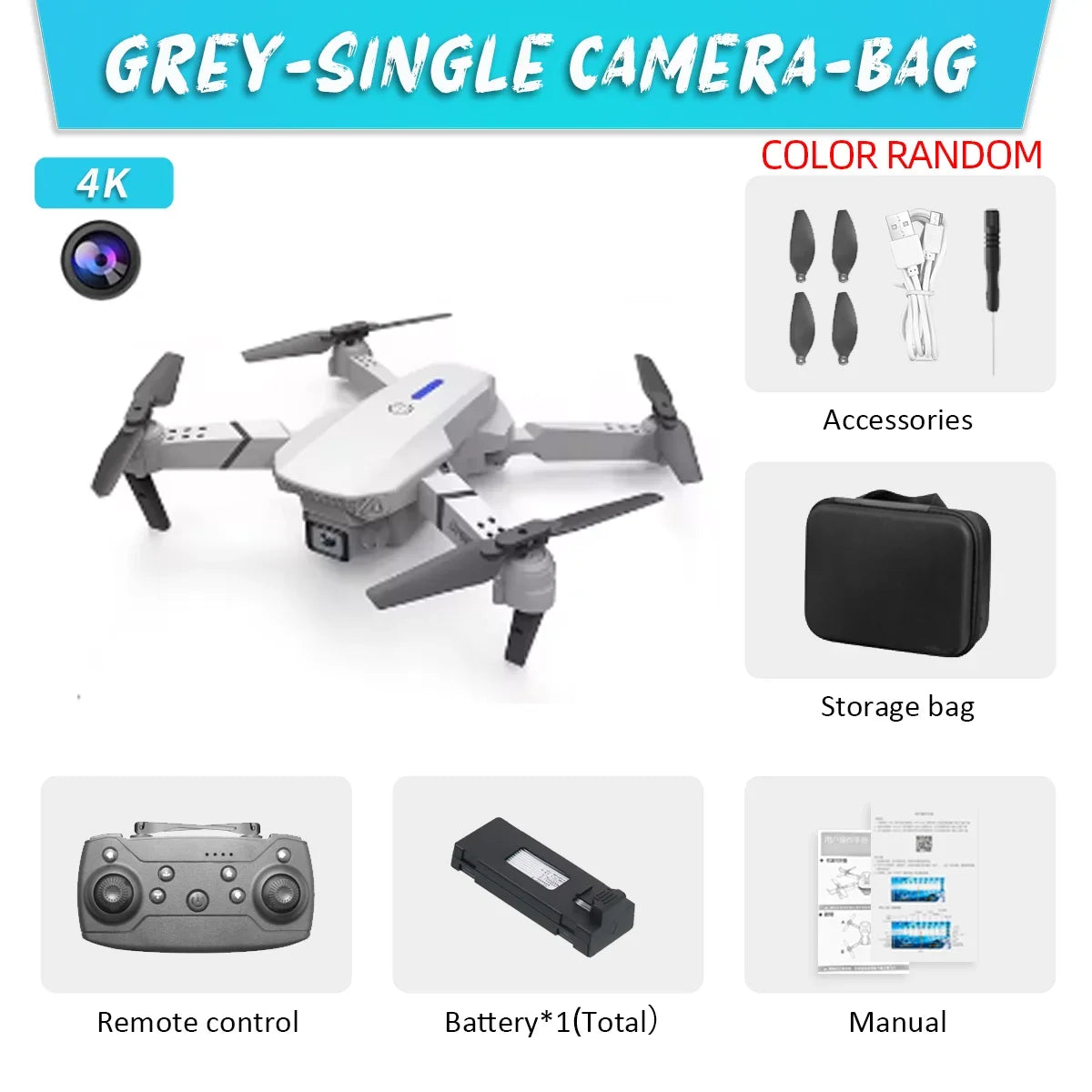2024 E88 Pro Foldable FPV Drone with 4K Camera