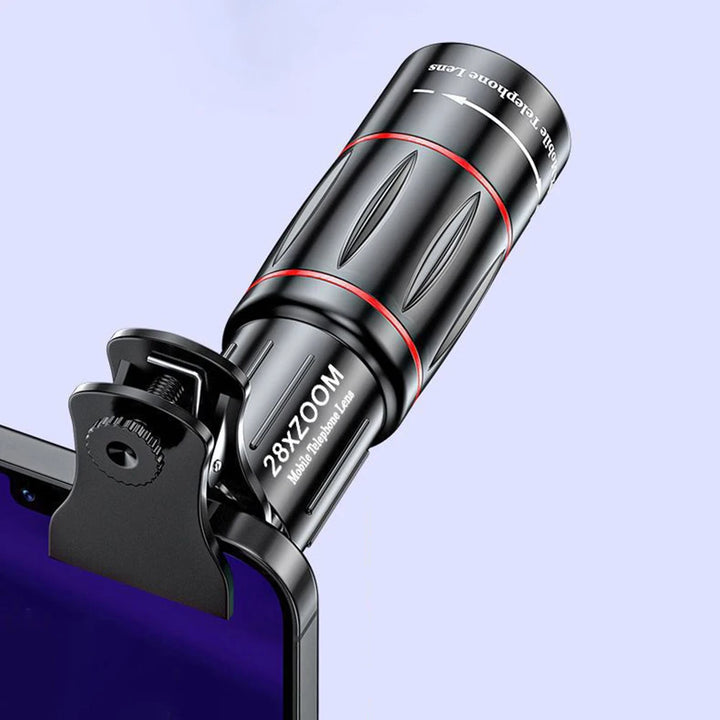 Universal Mobile Telephoto Lens – 18X/28X/36X Zoom Monocular for Smartphones