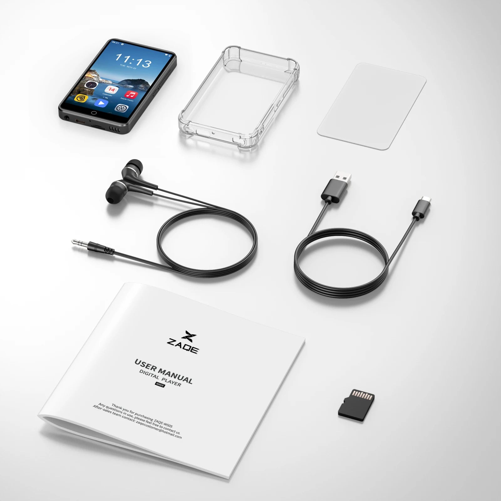 ZAQE Bluetooth & WiFi MP3/MP4 Player with App Support