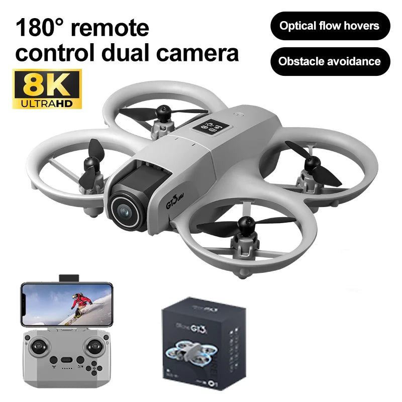 GT3 8K Dual-Camera GPS Drone – Foldable FPV Quadcopter