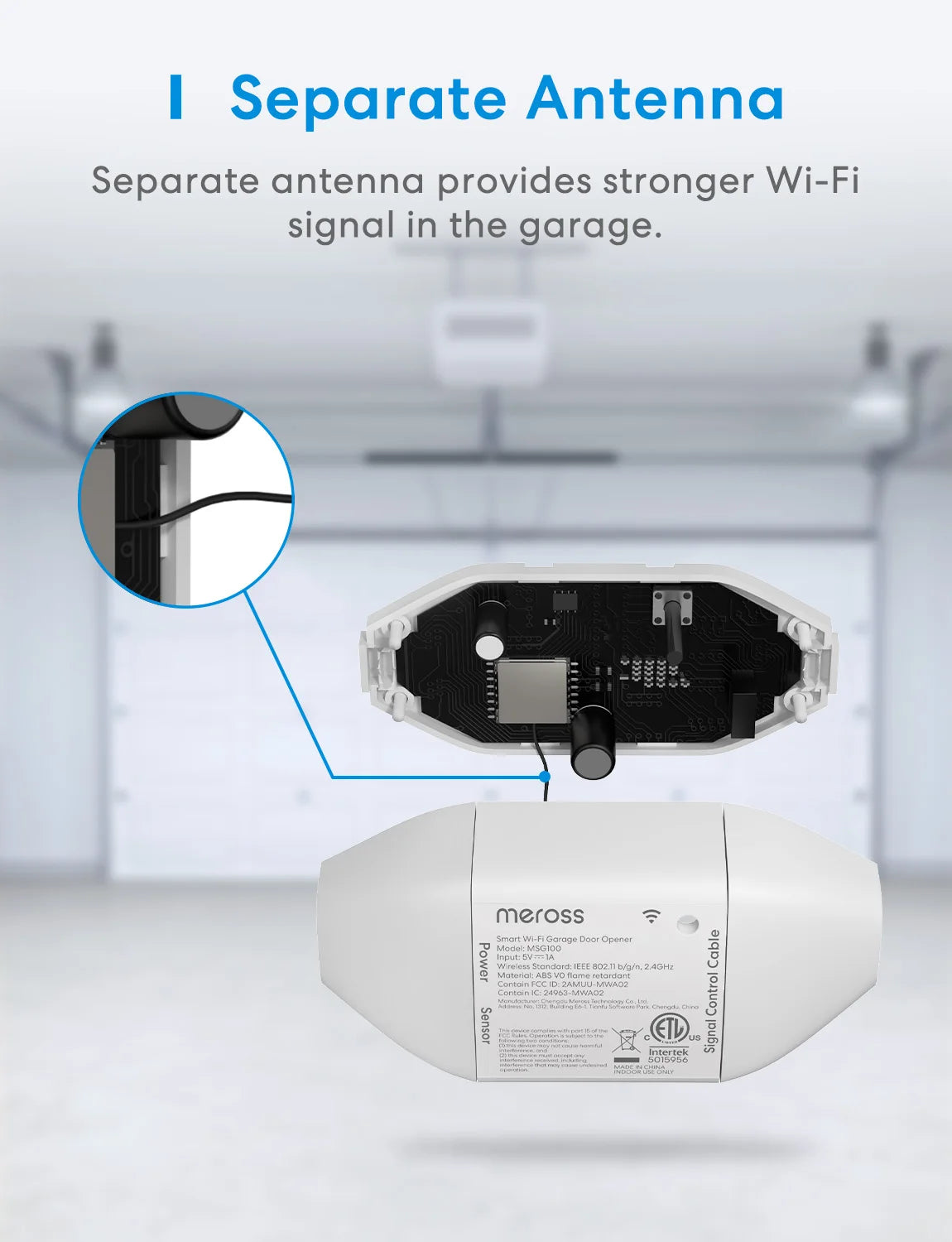 Meross Smart WiFi Garage Door Opener – HomeKit Compatible