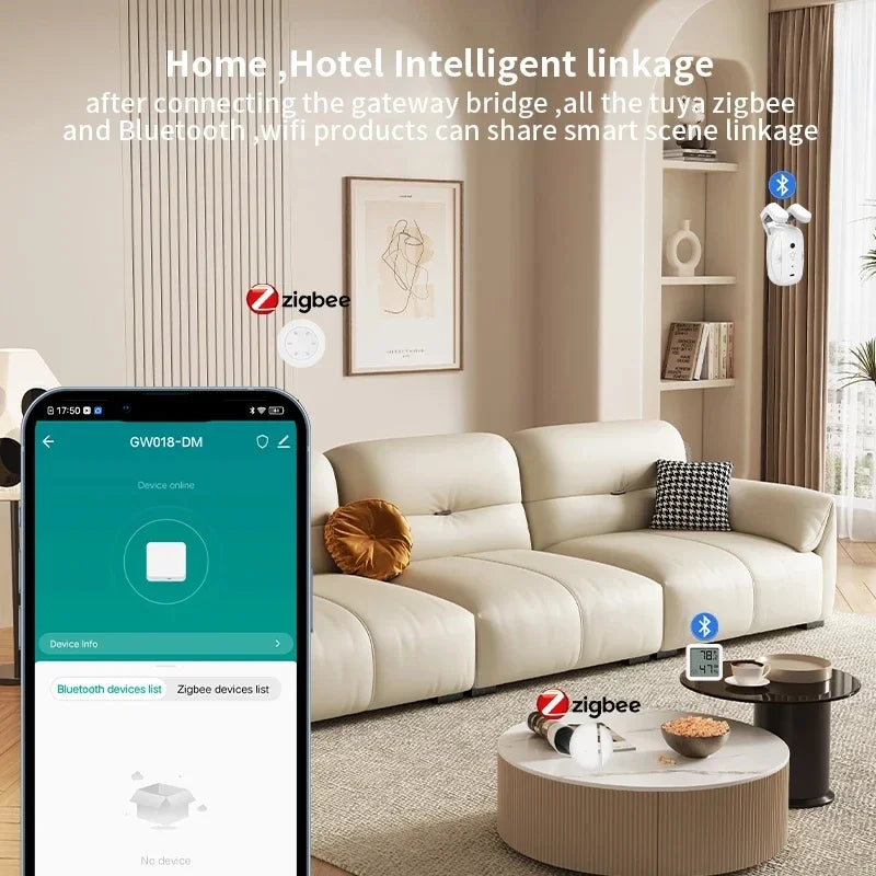 Tuya Zigbee 3.0 Gateway Hub Smart Home Wireless Bridge Smart Life APP Remote Control Automation Device Works with Alexa Google