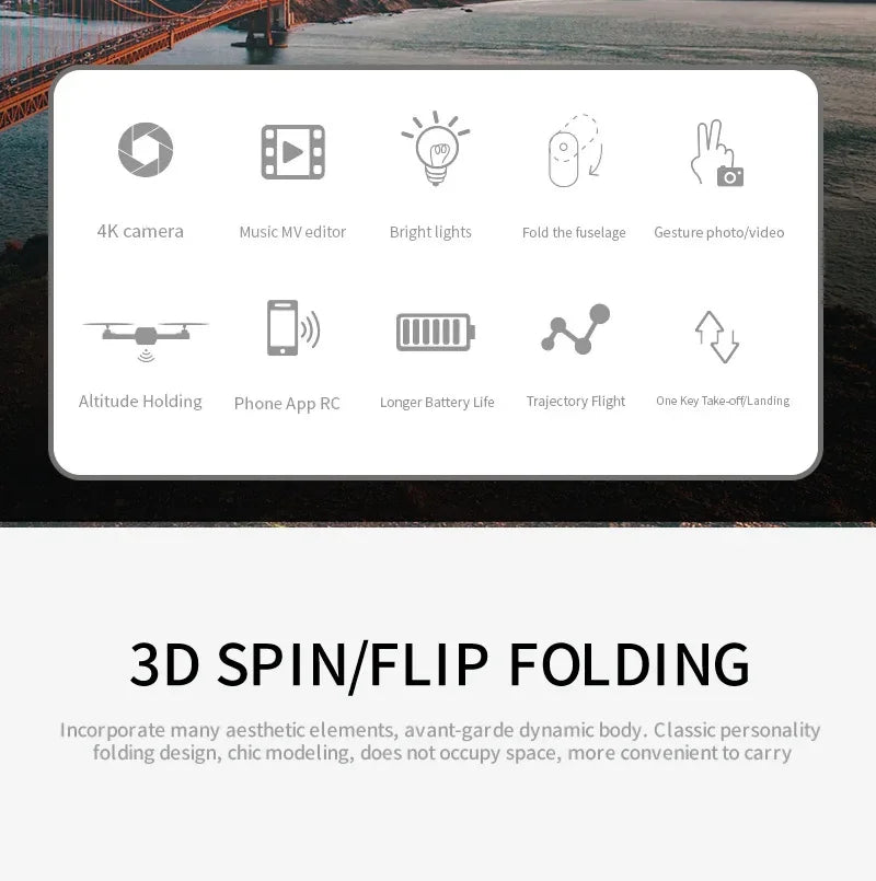 2024 E88 Pro Foldable FPV Drone with 4K Camera