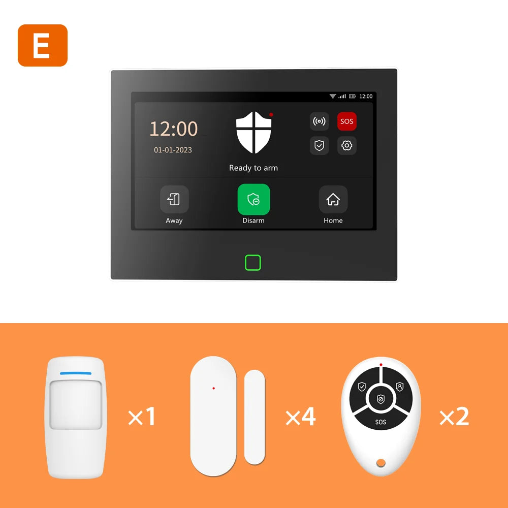 Staniot 7" WiFi 4G Smart Home Alarm System