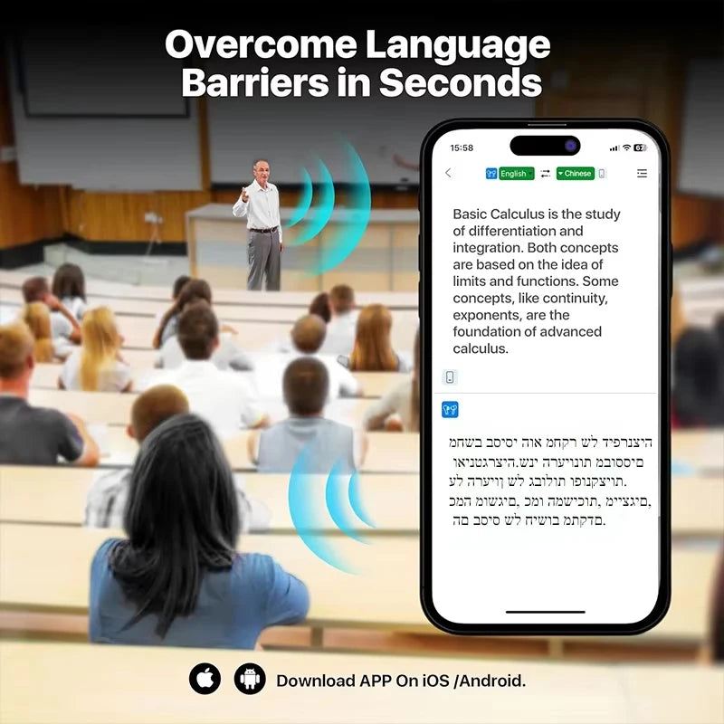 AI Translator Earbuds – 3-in-1 Real-Time Language Device