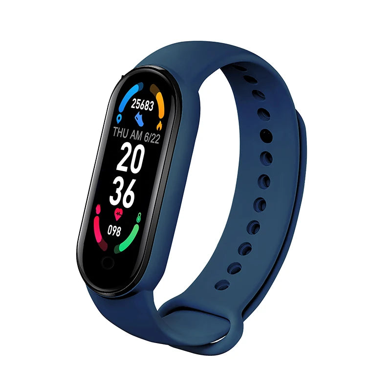 M6 Fitness Smartwatch with Heart Rate & BP Monitor