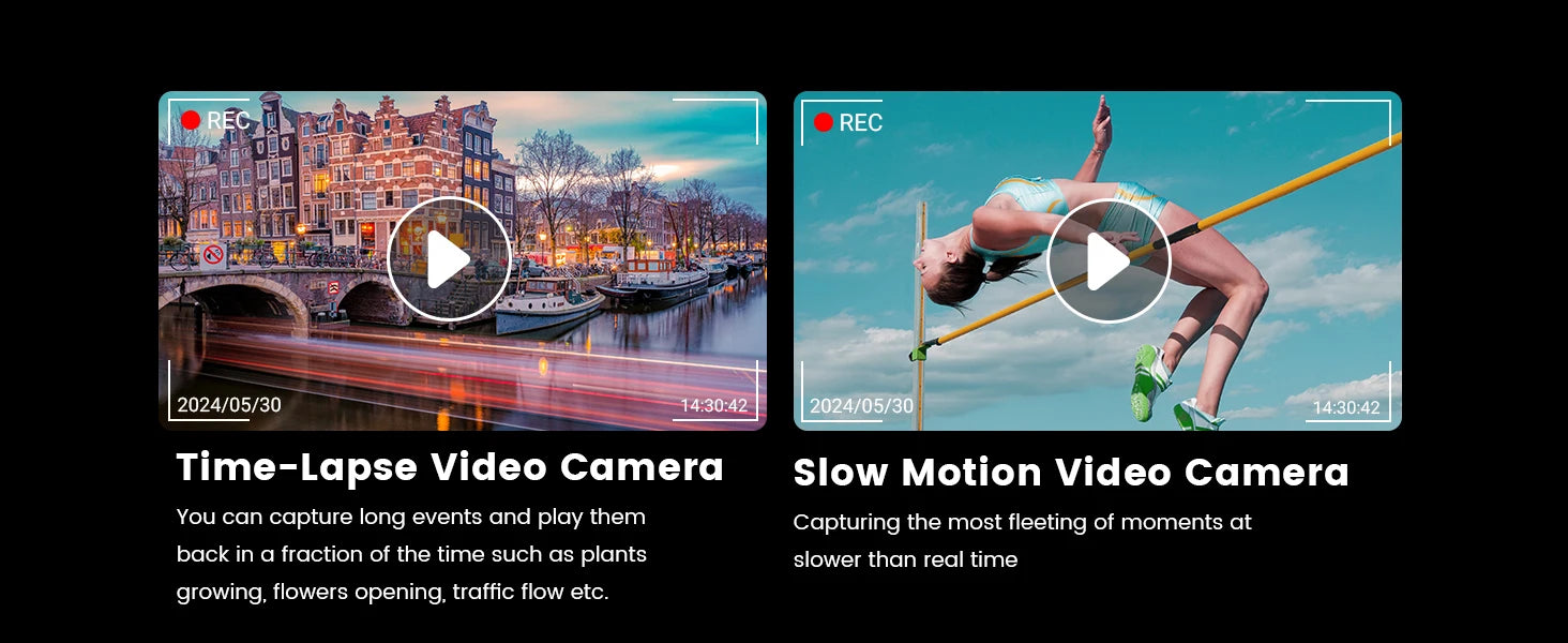 64MP 4K Compact Vlogging Camera with WiFi & Flip Screen
