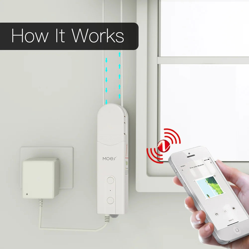 ZigBee Smart Motor for Roller Blinds – Tuya & Voice Control