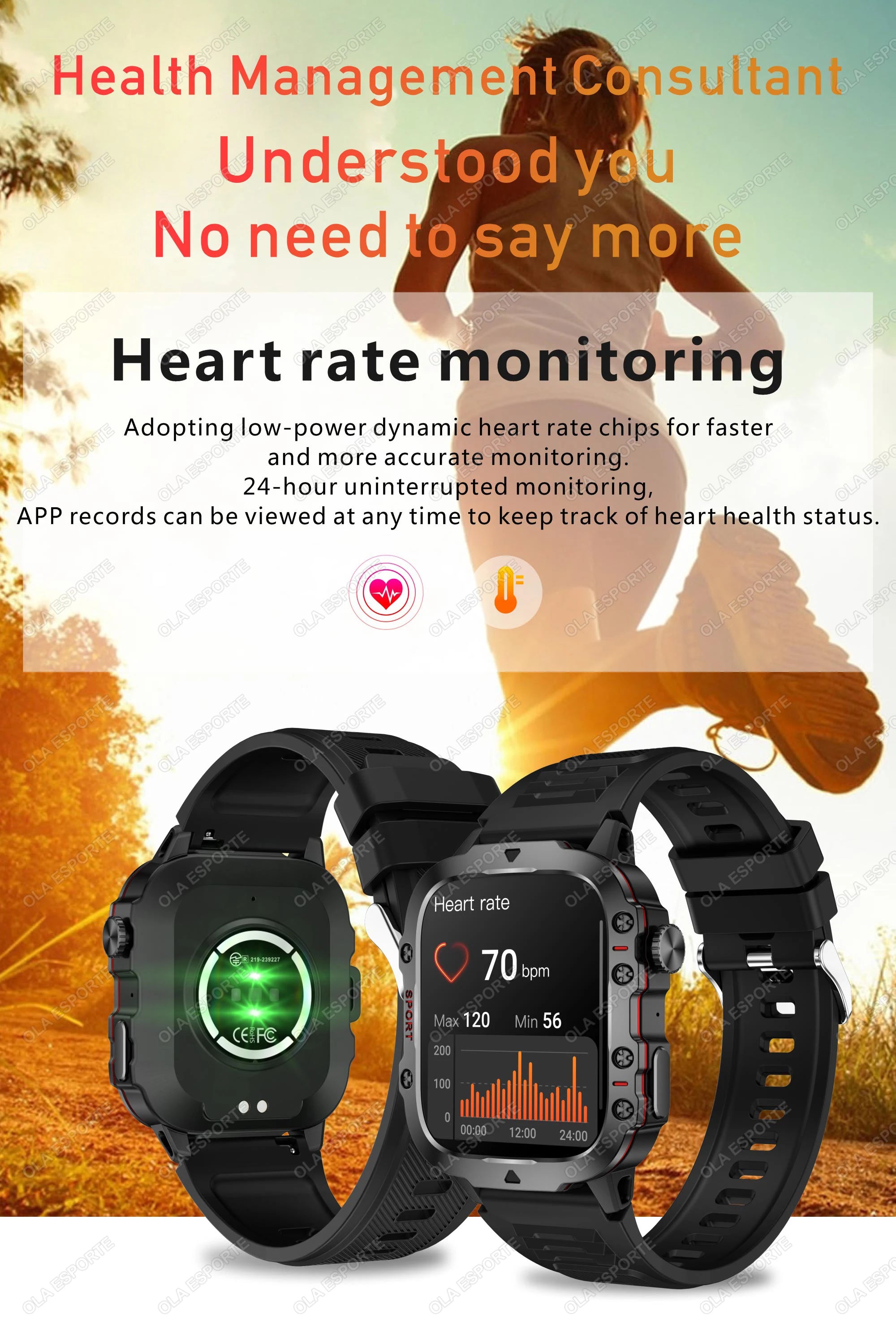 2025 Rugged Military GPS Smartwatch