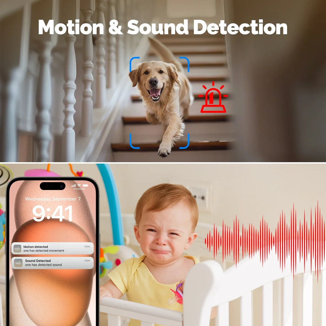 MOES Tuya Wi-Fi 6 Indoor 4MP HD Smart Security Camera