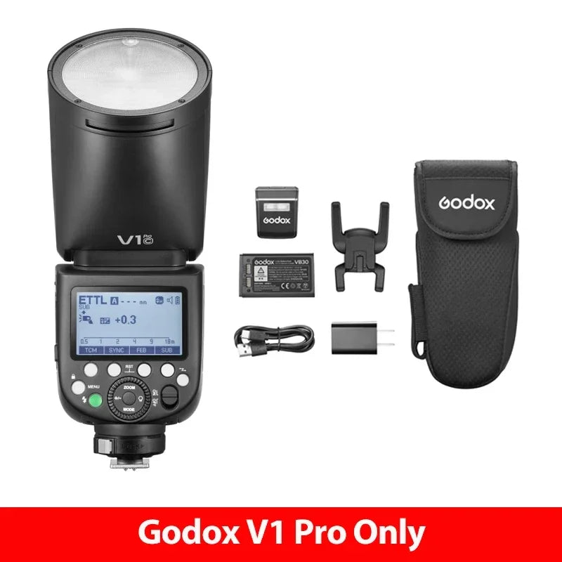 Godox V1 Pro TTL Round Head Camera Flash