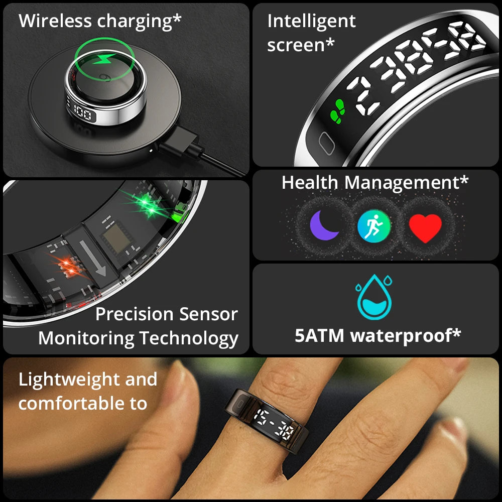 COLMI R12 Smart Ring with Touch Display – 2025