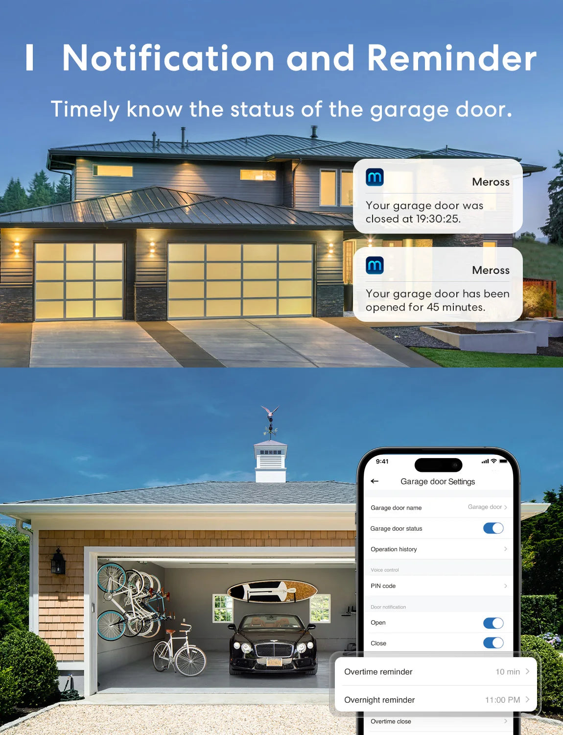Meross Smart WiFi Garage Door Opener – HomeKit Compatible